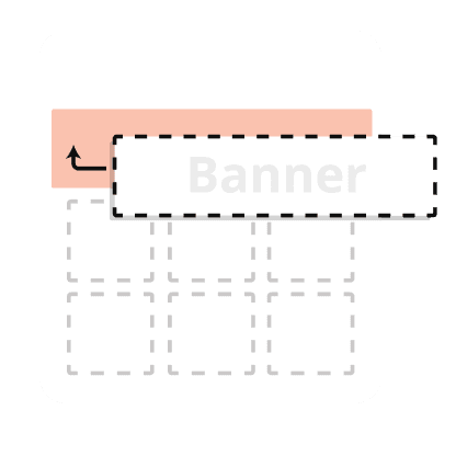 Banner-Platzierung Mockup